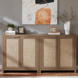 Hampstead Rattan Storage Cabinet with Adjustable Shelves