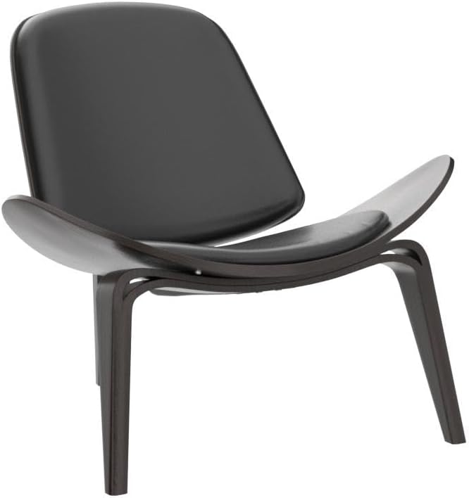 Modern Accent Chair with Protective Foot Pads, Ergonomic Chair