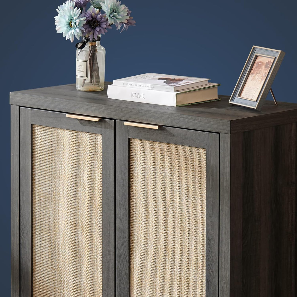 Rattan 2-Door Storage Sideboard