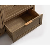 Wooden 6-Drawer Dresser Storage Chest