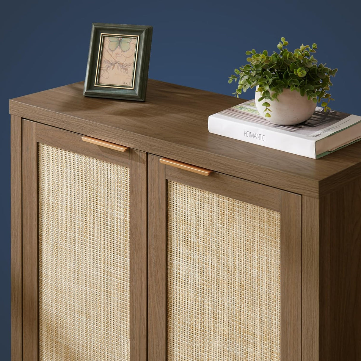 Rattan 2-Door Storage Sideboard