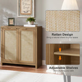 Rattan 2-Door Storage Sideboard