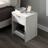 Wooden Single-Drawer Nightstand