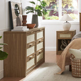 Rattan 6-Drawer Dresser Storage Chest