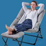 Faux Fur Foldable Comfy Saucer Chair