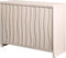 Wooden Wave Pattern 3-Door Storage Cabinet