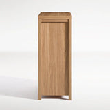 Wooden 5 Drawer Dresser Storage Cane Cabinet