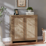 Rattan 2-Door Storage Sideboard